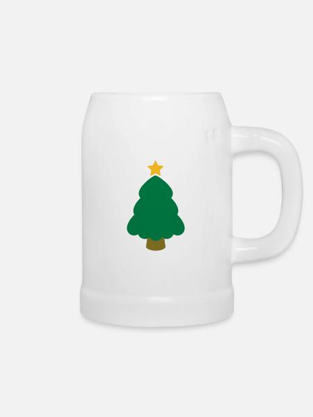 christmas tree - Bierkrug - Weiß