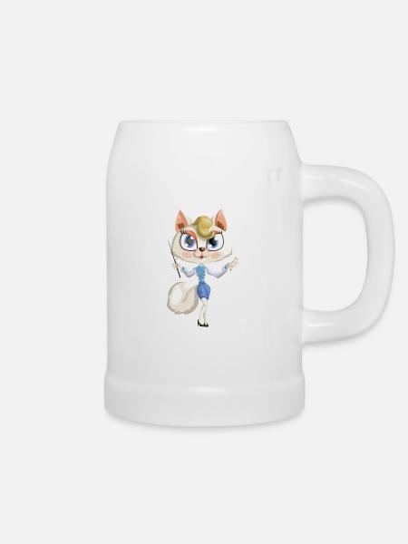 Sweet cat - Bierkrug - Weiß