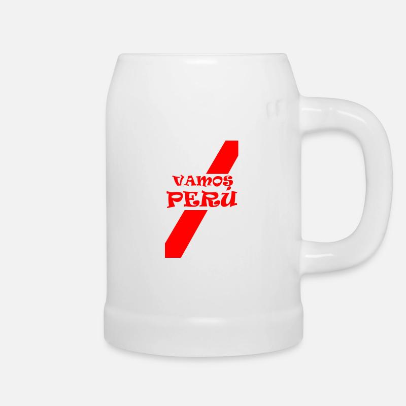Vamos Peru - Beer Mug - white