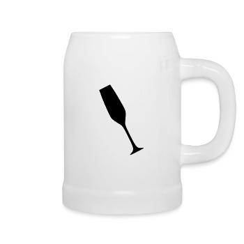 Sektglas - Champagnerglas - Bierkrug - Weiß - Rechts