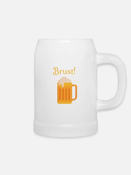 Bier Brust! - Bierkrug - Weiß