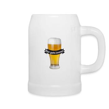 Bier geht immer - Bierkrug - Weiß - Rechts