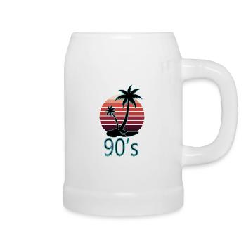 1990s Proverbs 90s Gift Idea - Beer Mug - white - Right