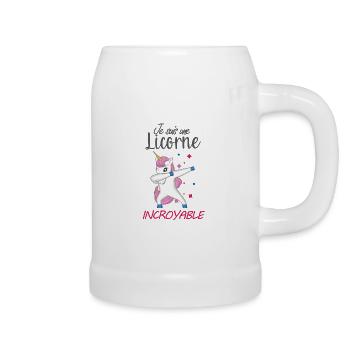 Je suis une licorne incroyable - Chope en céramique - blanc - Droite