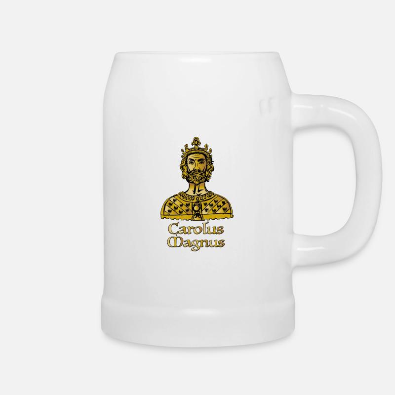 Karl der Grosse - Charles Magne - Bierkrug - Weiß