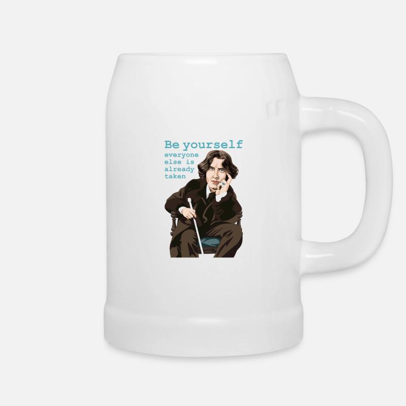 Oscar Wilde - Bierkrug - Weiß