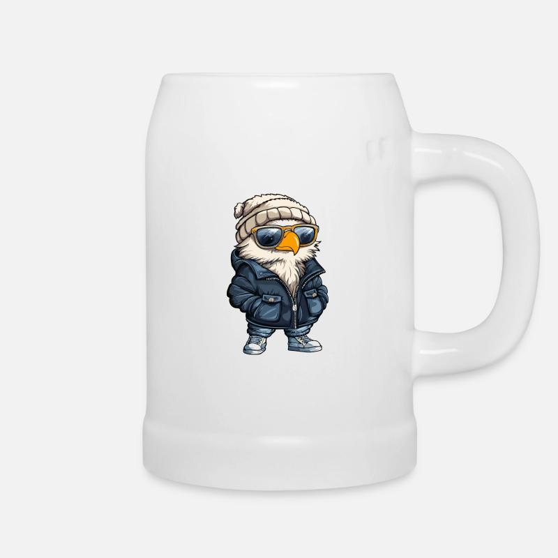 Eagle Winter - Beer Mug - white