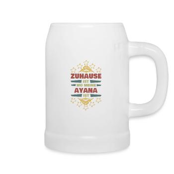 Partenaire de vie Ayana - Chope en céramique - blanc - Droite