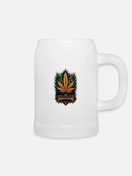 Marijuana - Bierkrug - Weiß