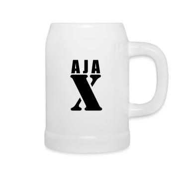 Ajax – Conception du prénom | Typographie minimale - Chope en céramique - blanc - Droite