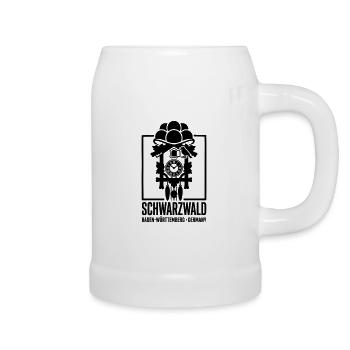 Typisch Schwarzwald - Bierkrug - Weiß - Rechts
