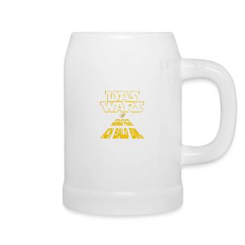 DAS WARS der Sklave meiner Frau ich bald bin JGA - Bierkrug - Weiß - Rechts