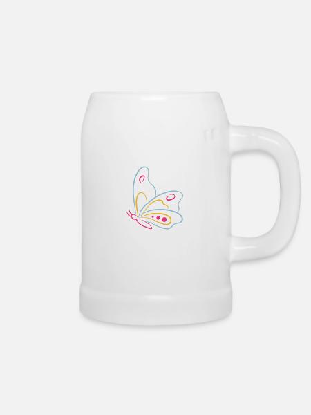 Butterfly de - Bierkrug - Weiß