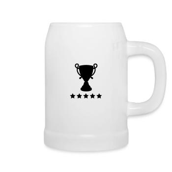pokal_star__f1 - Chope en céramique - blanc - Droite