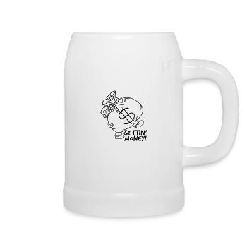 dollar gettin argent porter lourd symbole signe g - Chope en céramique - blanc - Droite