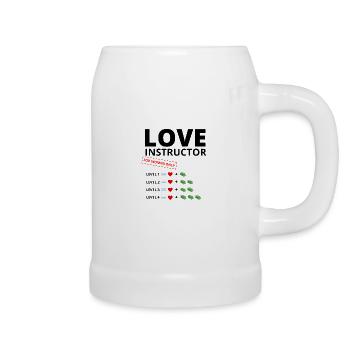 Love Instructor for women only - Chope en céramique - blanc - Droite