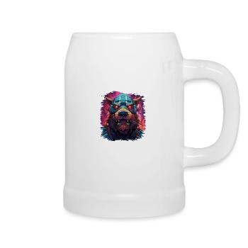 art animalier faune humour présenter idée amusant - Chope en céramique - blanc - Droite