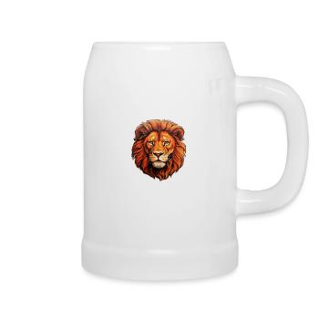 Lion's Head - Beer Mug - white - Right