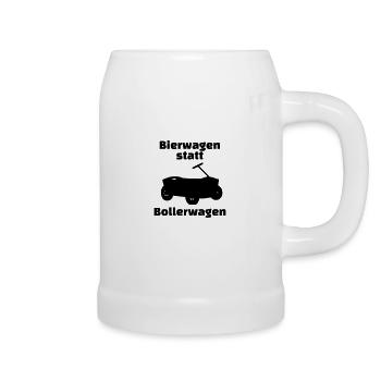 Bierwagen - Bierkrug - Weiß - Rechts