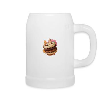 Keks hoch - Bierkrug - Weiß - Rechts