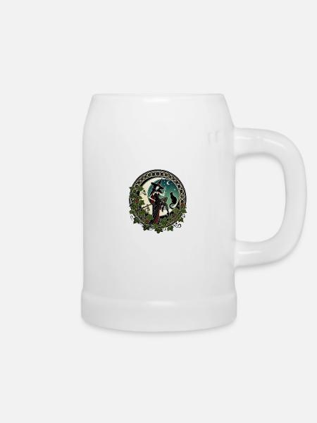 Hexen-Pinup - Bierkrug - Weiß