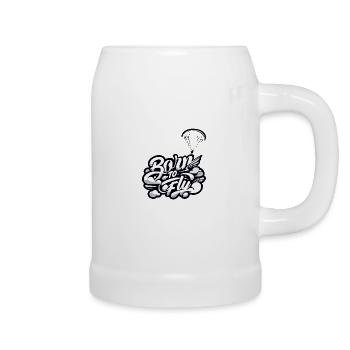 PARAGLIDING SPORTS | GRAFFITI STYLE - Beer Mug - white - Right