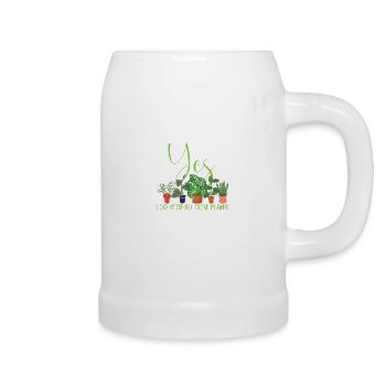 Plants Enthusiast | Hobby Gardener Nature Gifts - Beer Mug - white - Right