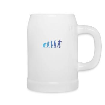Biathlon Sports d’hiver Evolution Cadeau Biathlète - Chope en céramique - blanc - Droite
