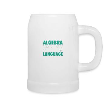 Algebra Mathematik | Mathe Mathematiker Geschenk - Bierkrug - Weiß - Rechts