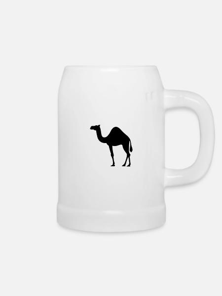 Kamel - Bierkrug - Weiß