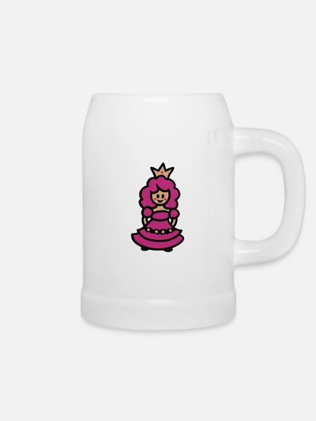 Prinzessin - Bierkrug - Weiß