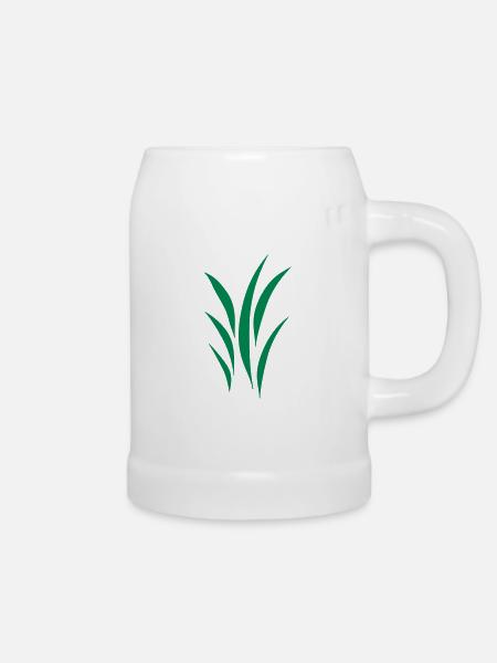 Rasen - Bierkrug - Weiß