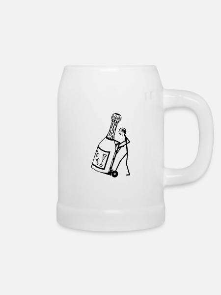 Kellner Studentenjob - Bierkrug - Weiß