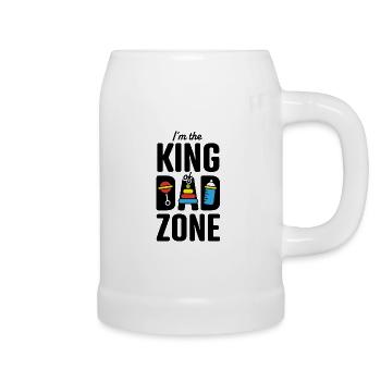 Be the king of DAD Zone ! - Beer Mug - white - Right