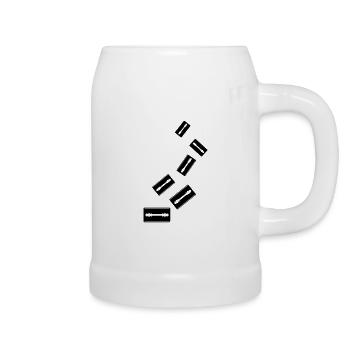 Razor Blade Icon Icon - Beer Mug - white - Right