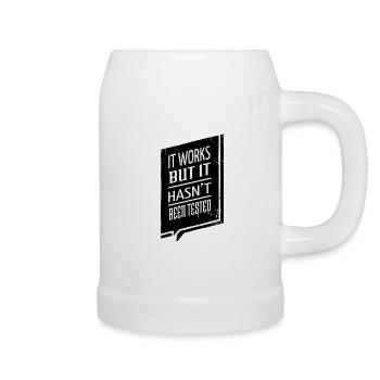 Gift Idea DayFathers Day Fullstack Developer - Beer Mug - white - Right