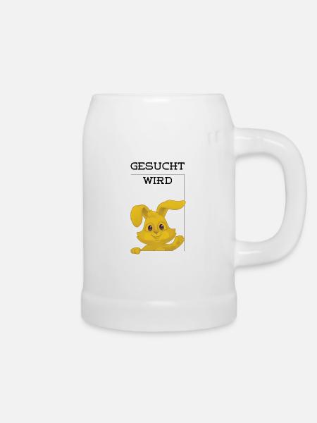 Gesucht wird - Bierkrug - Weiß