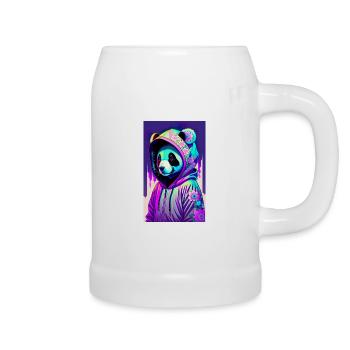 ARTWORK Panda Gangsta - Beer Mug - white - Right