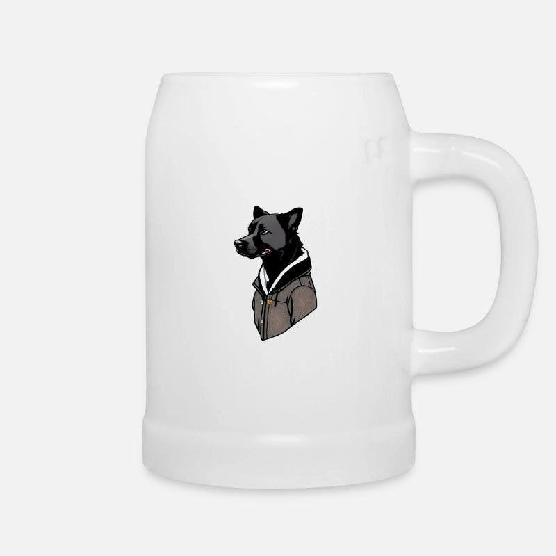 Cool dog - Beer Mug - white