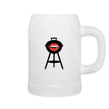 Grillerkuss - Bierkrug - Weiß - Rechts