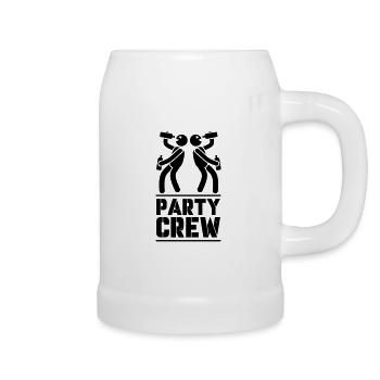 party crew - Bierkrug - Weiß - Rechts