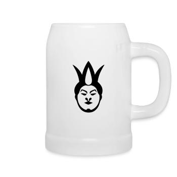 Clown - Bierkrug - Weiß - Rechts