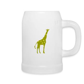 Giraffe - Bierkrug - Weiß - Rechts