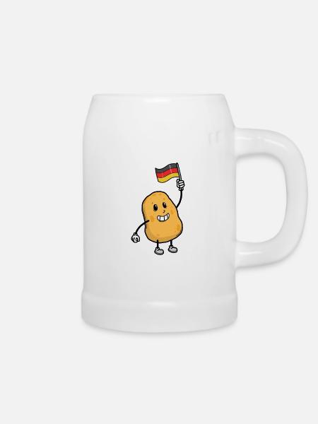 Kartoffel - Bierkrug - Weiß