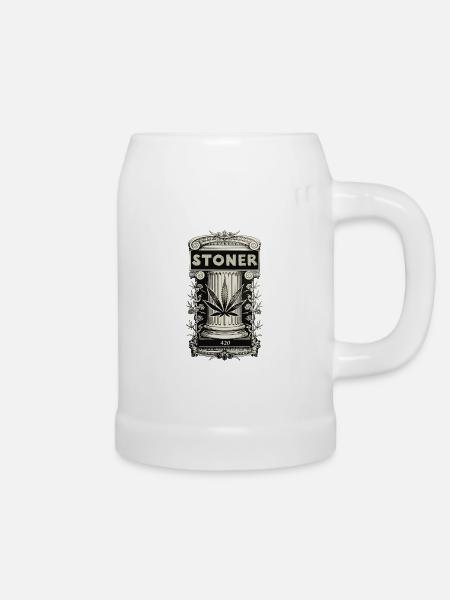 Stoner - Bierkrug - Weiß