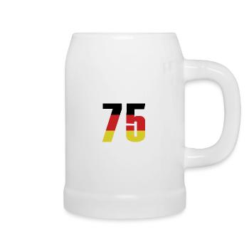 75 Number Germany Jersey - Beer Mug - white - Right