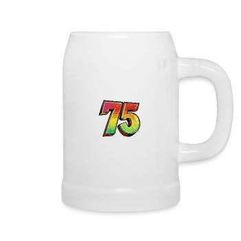 75 Number Symbol - Beer Mug - white - Right