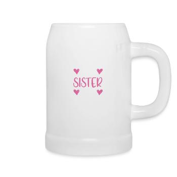 Big Sister 2023 Big Sis 23 - Beer Mug - white - Right