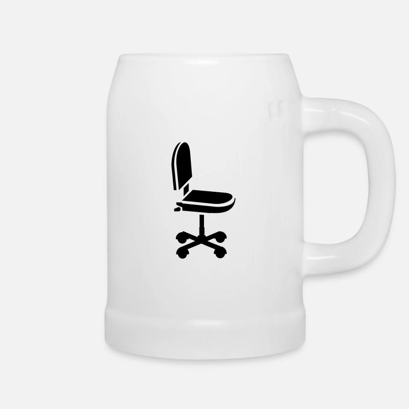 Bürostuhl / office chair (1c) - Bierkrug - Weiß