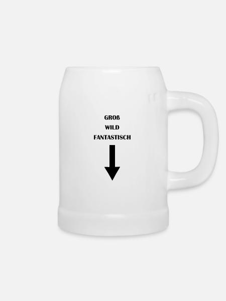MannesDing Beschreibung - Bierkrug - Weiß